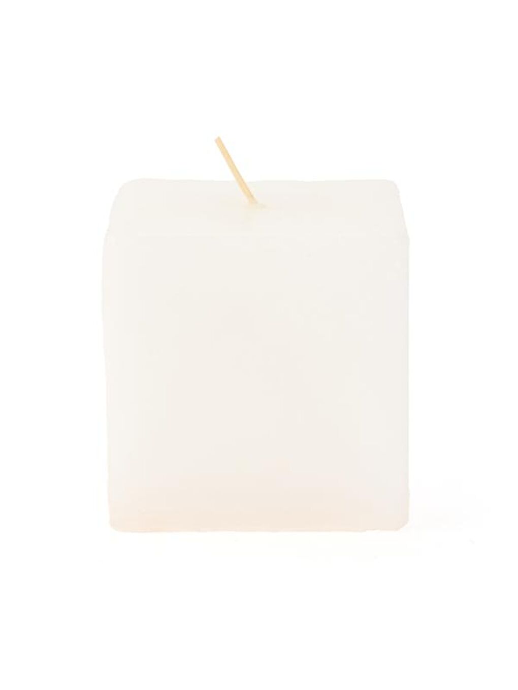 Küp Mum - Beyaz - 7 cm-1