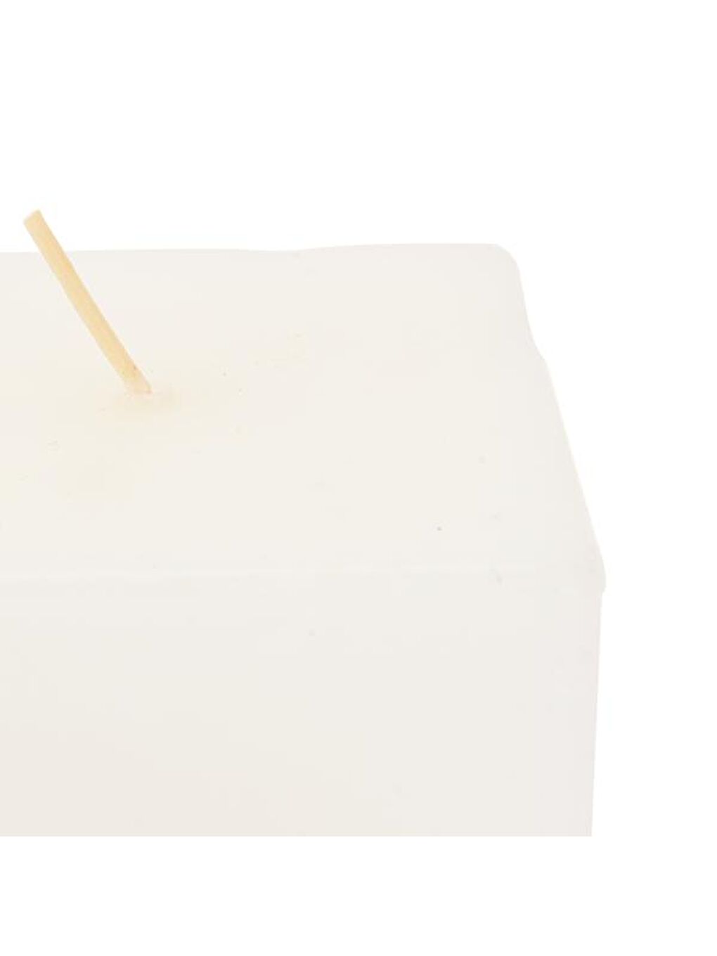 Küp Mum - Beyaz - 7 cm-3