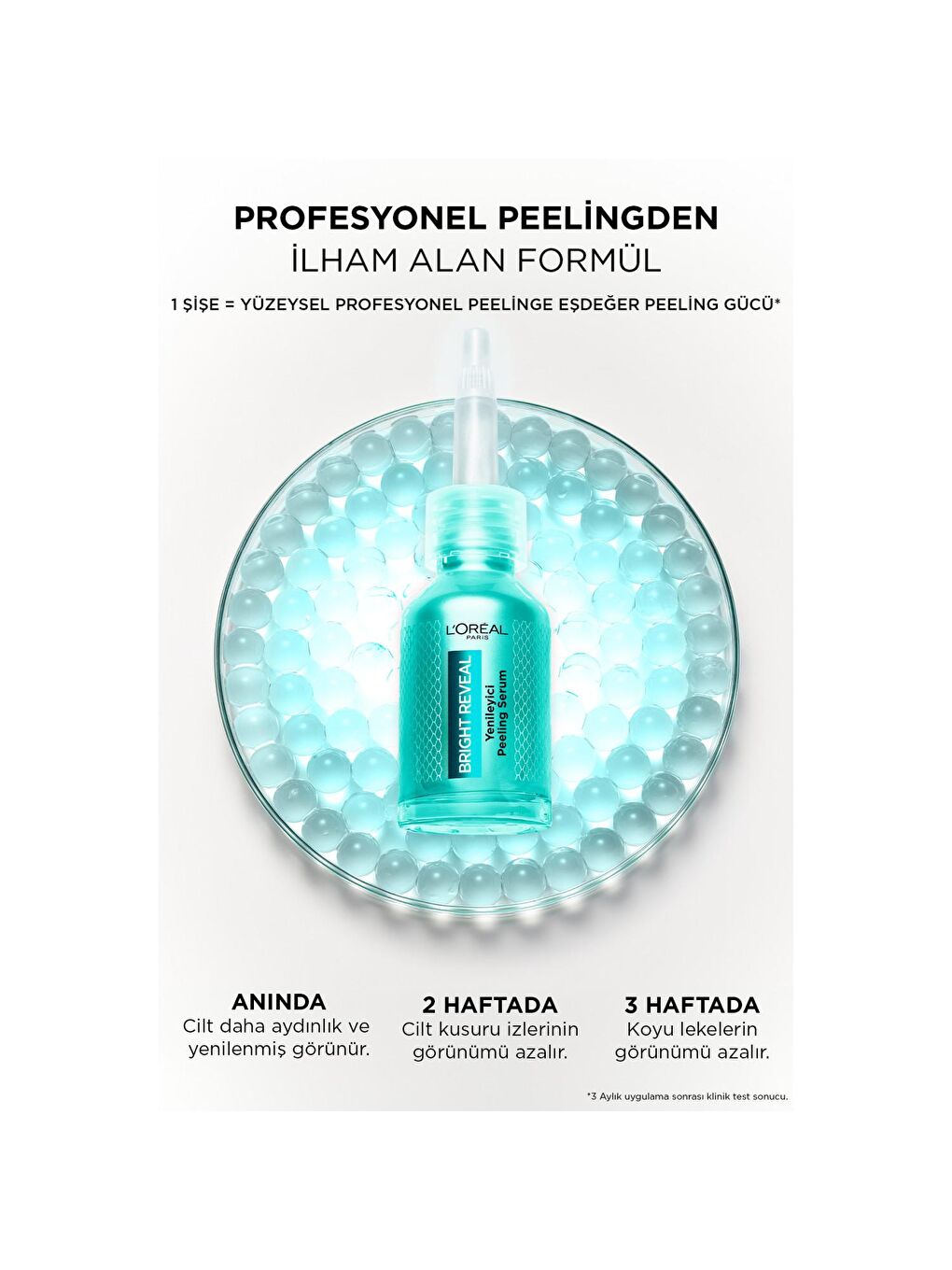 L'Oreal Paris Siyah Bright Reveal Koyu Lekelere Karşı Hızlı Etkili Yenileyici Peeling Serum 25% [AHA + BHA + PHA] 25 ml - 4