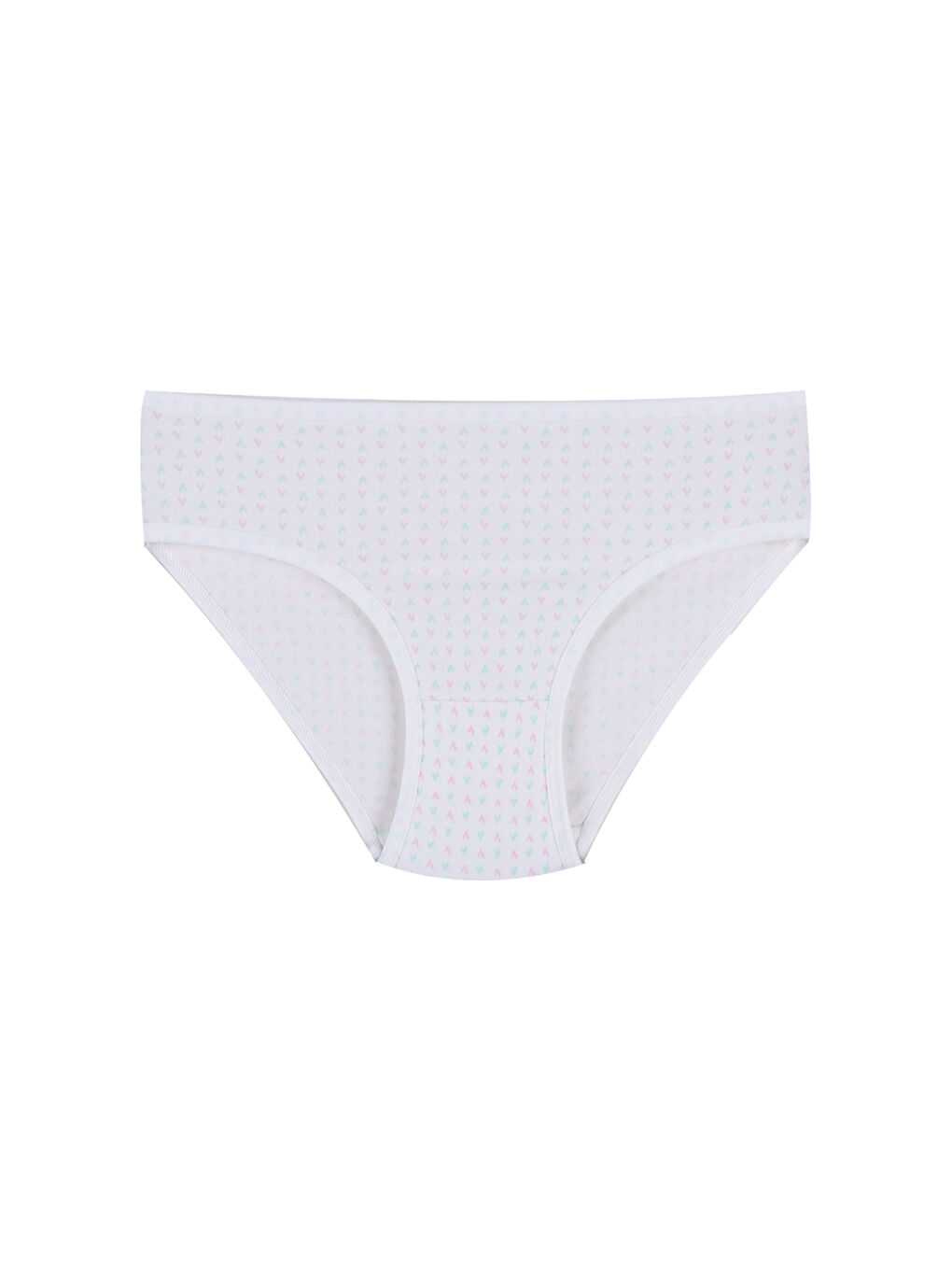 Pembe Kız Çocuk 6'lı Desenli Slip-1