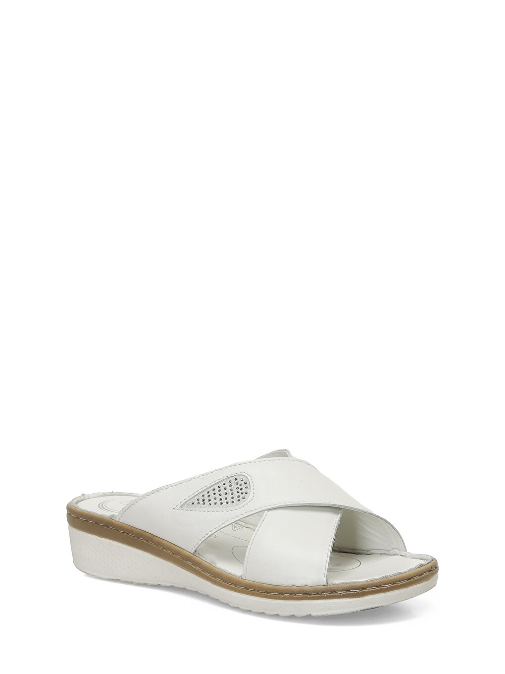 105503.Z5FX Beyaz Kadın Terlik-1