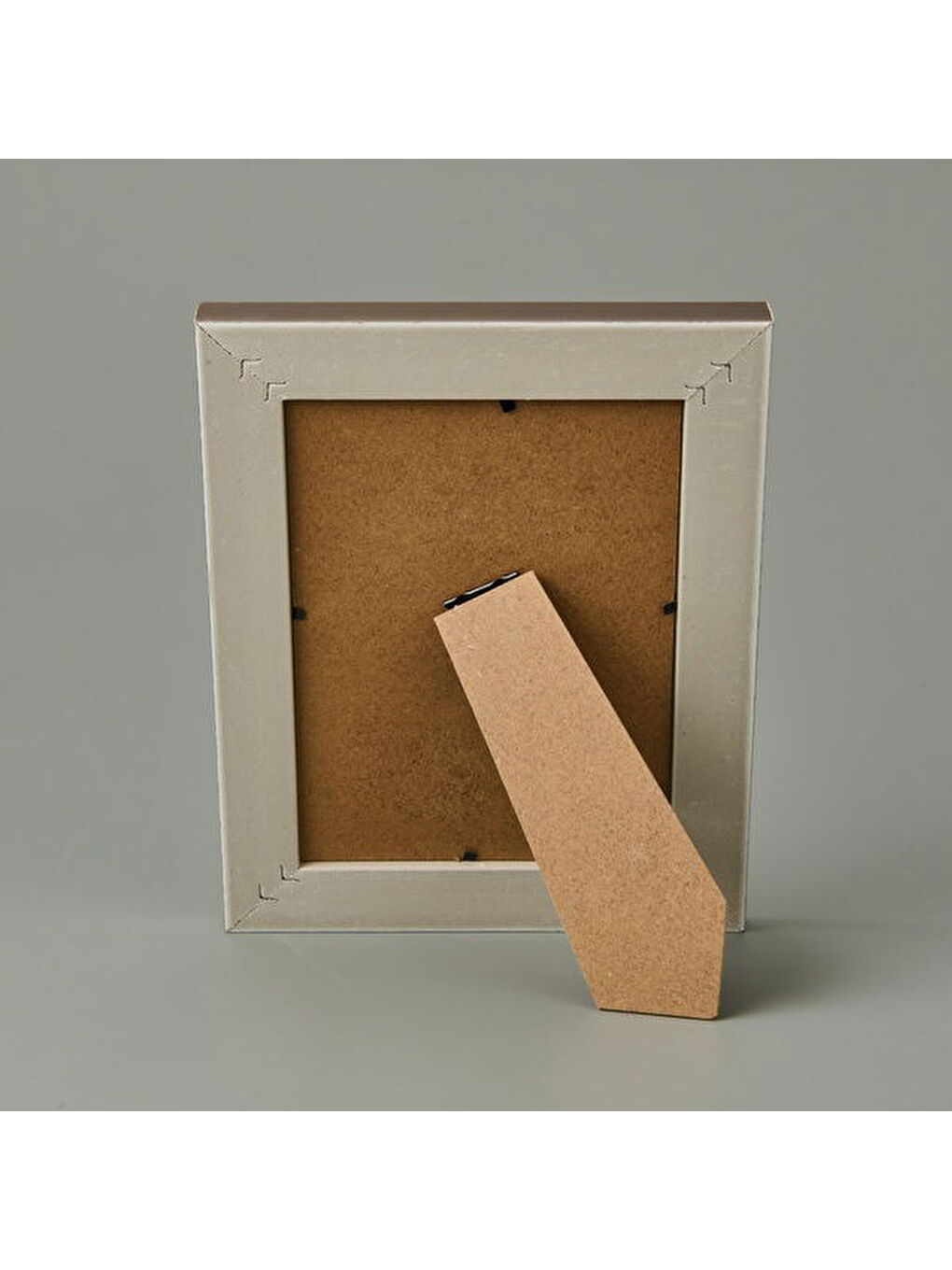 Dokulu Fotoğraf Çerçevesi - Kahverengi - 13x18 cm-1