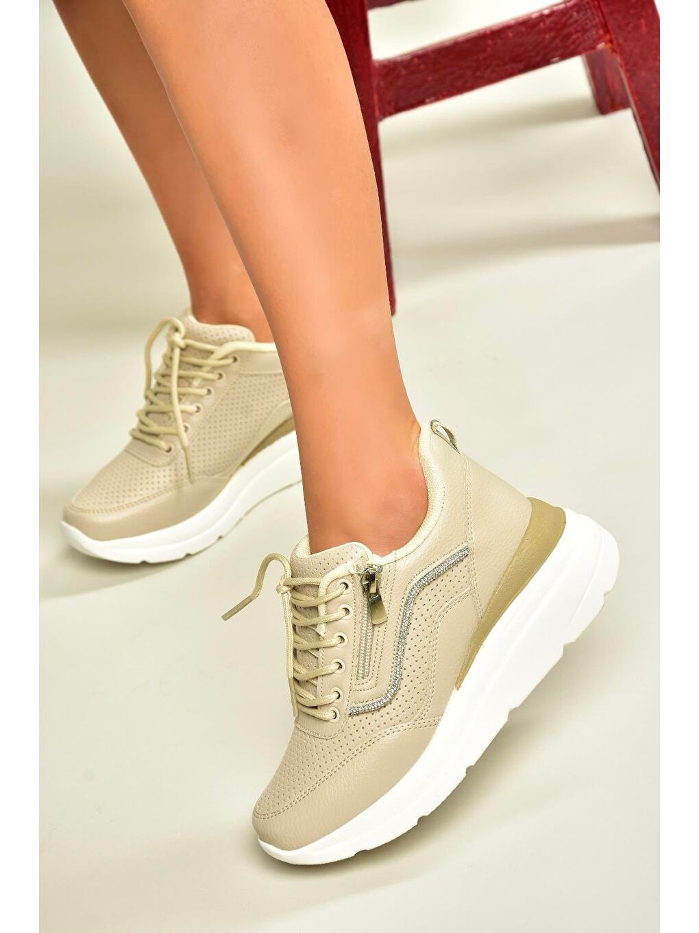 Bej Kadın Sneaker U7020207