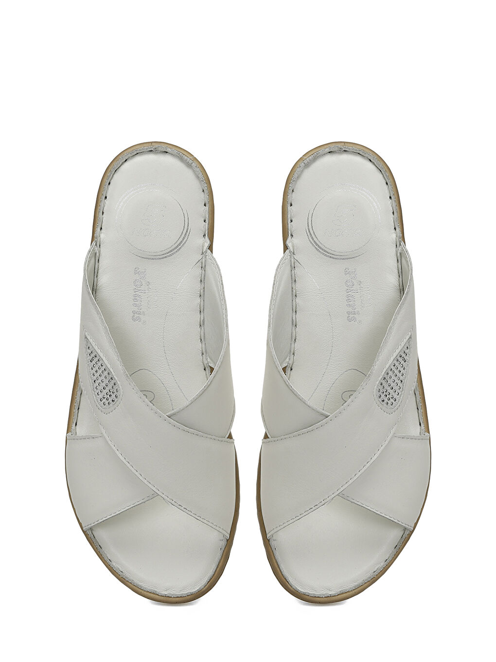 105503.Z5FX Beyaz Kadın Terlik-3