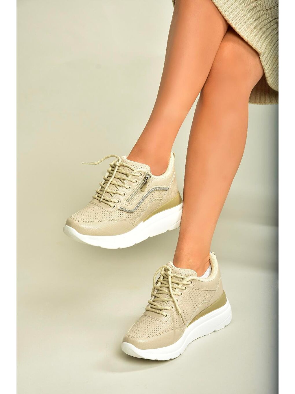 Bej Kadın Sneaker U7020207-3