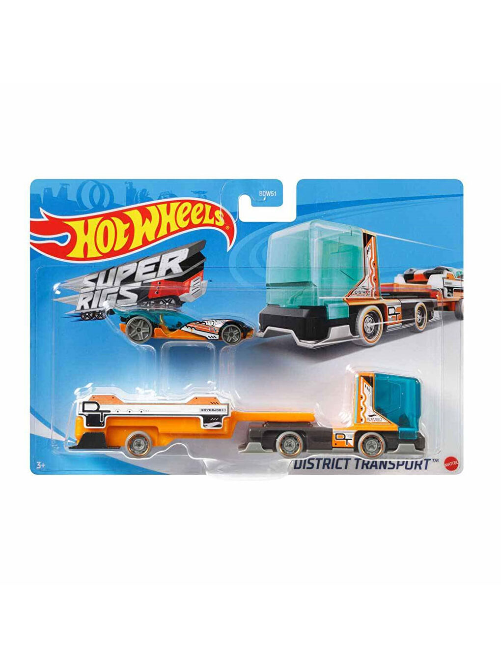 Hot Wheels Renksiz Taşıyıcı Tırlar (1 Adet) BDW51 - 5