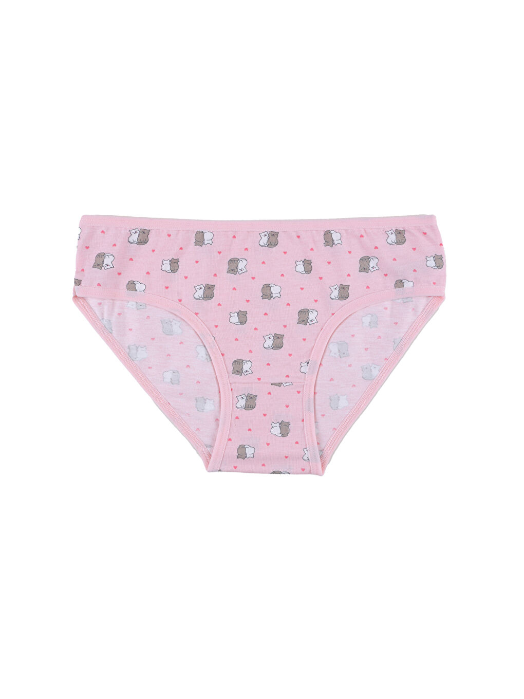 Pembe Kız Çocuk 6'lı Desenli Slip-6
