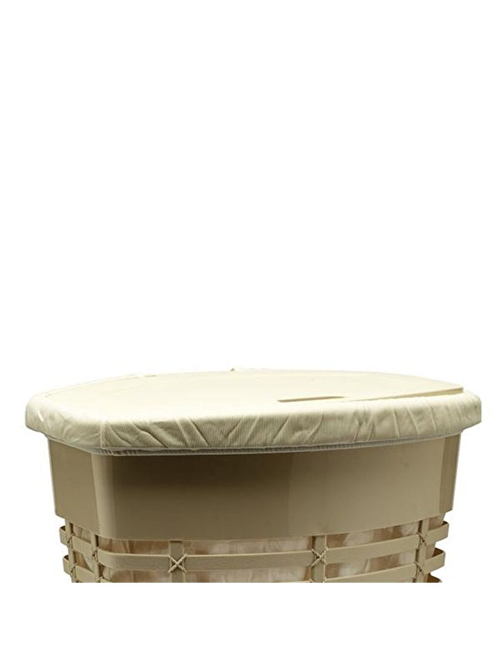 Bej Kirli Çamaşır Sepeti - 50 lt-1