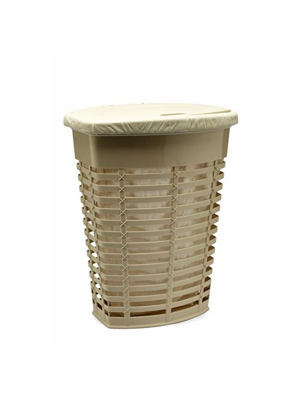 Bej Kirli Çamaşır Sepeti - 50 lt-2