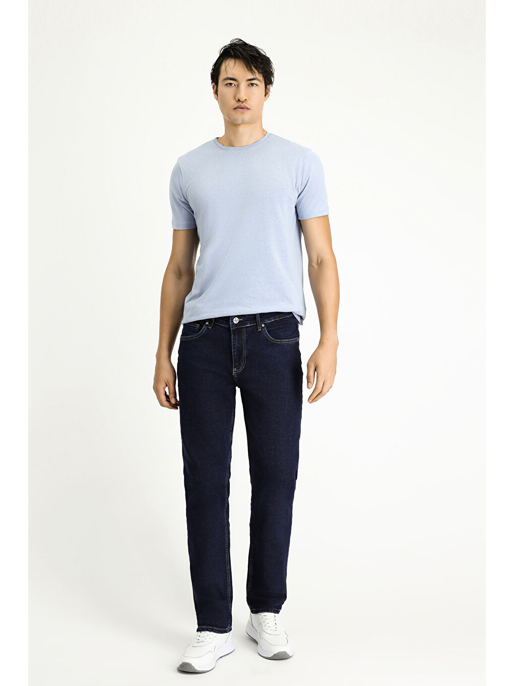 İndigo Slim Fit Dar Kesim Elastanlı Denim Pantolon-2