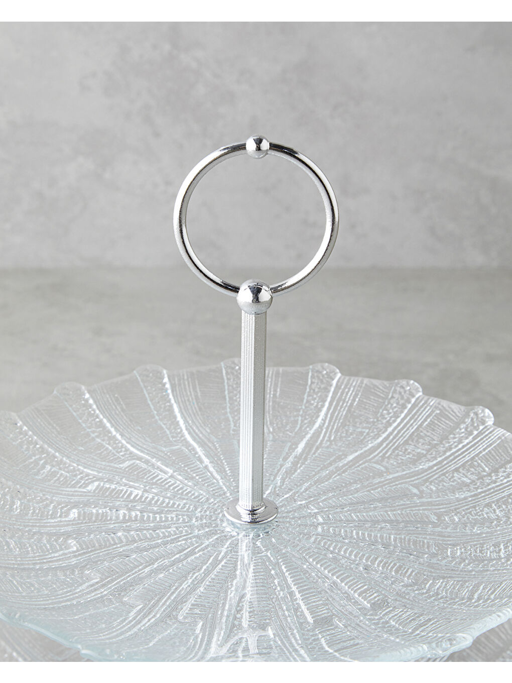Renksiz Luce Cam Katlı Servis 21+28 cm Şeffaf-1