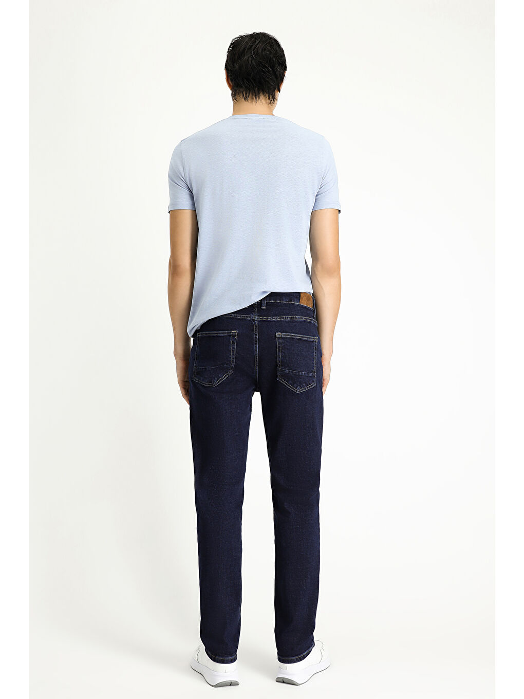 İndigo Slim Fit Dar Kesim Elastanlı Denim Pantolon-4