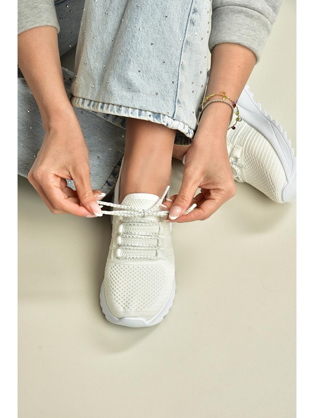 Beyaz Kadın Sneaker U7021012-1