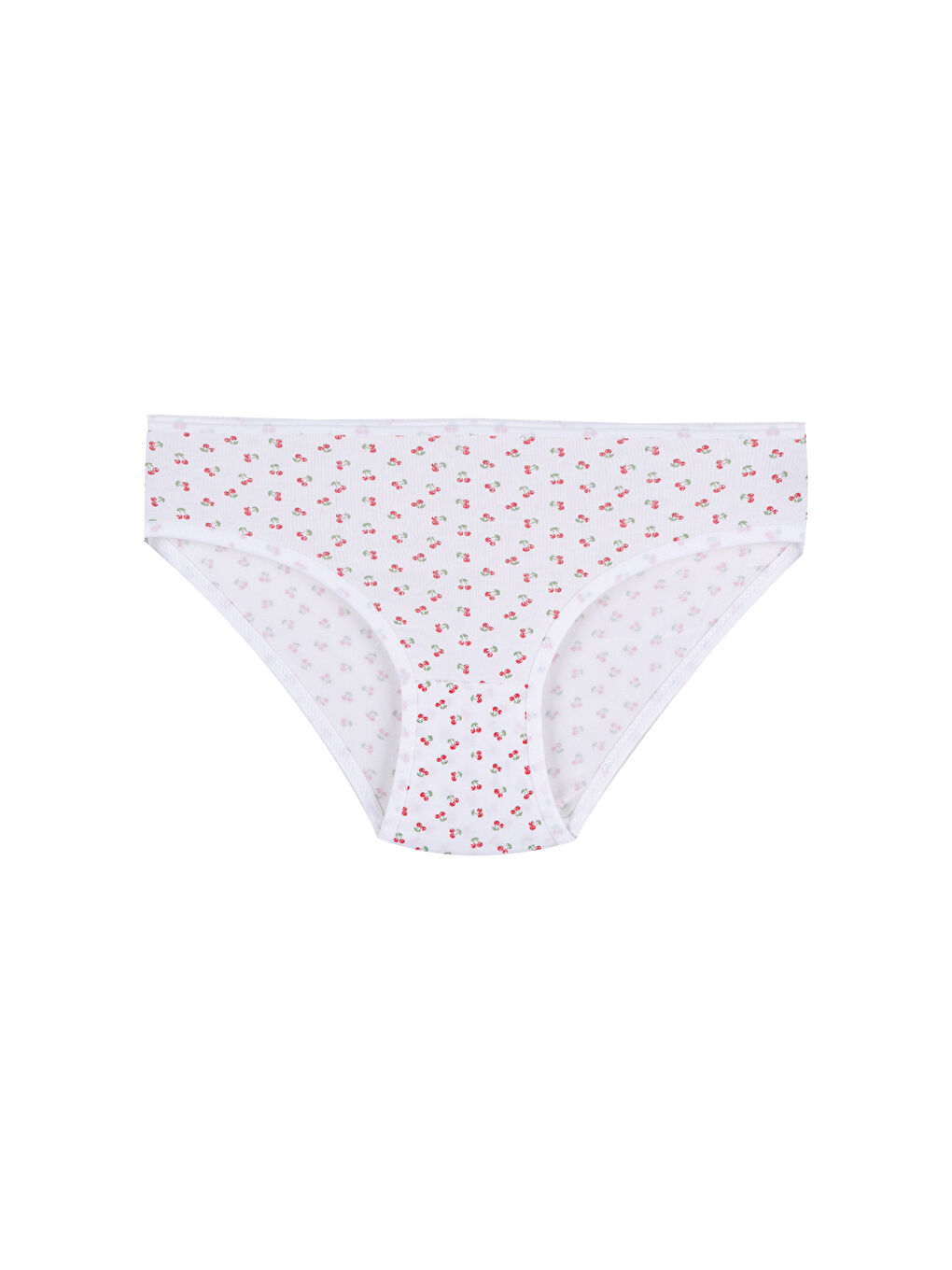 Gri Kız Çocuk 6'lı Desenli Slip-2