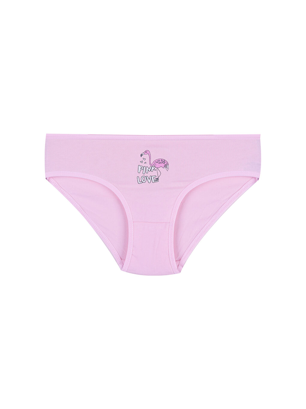 Gri Kız Çocuk 6'lı Desenli Slip-5