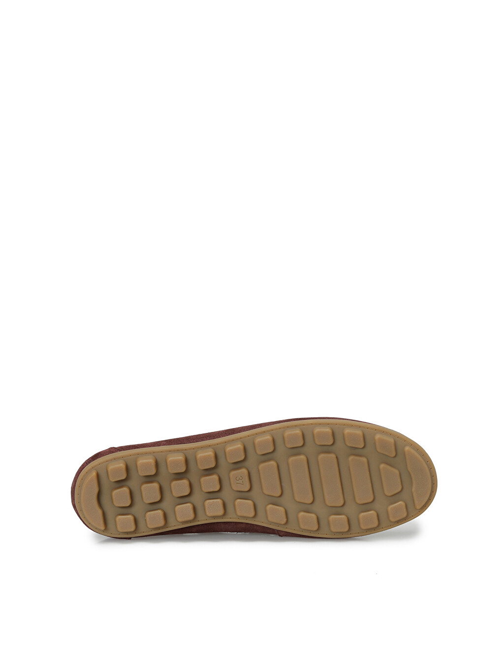 26k-224 Bordo Kadın Loafer-5