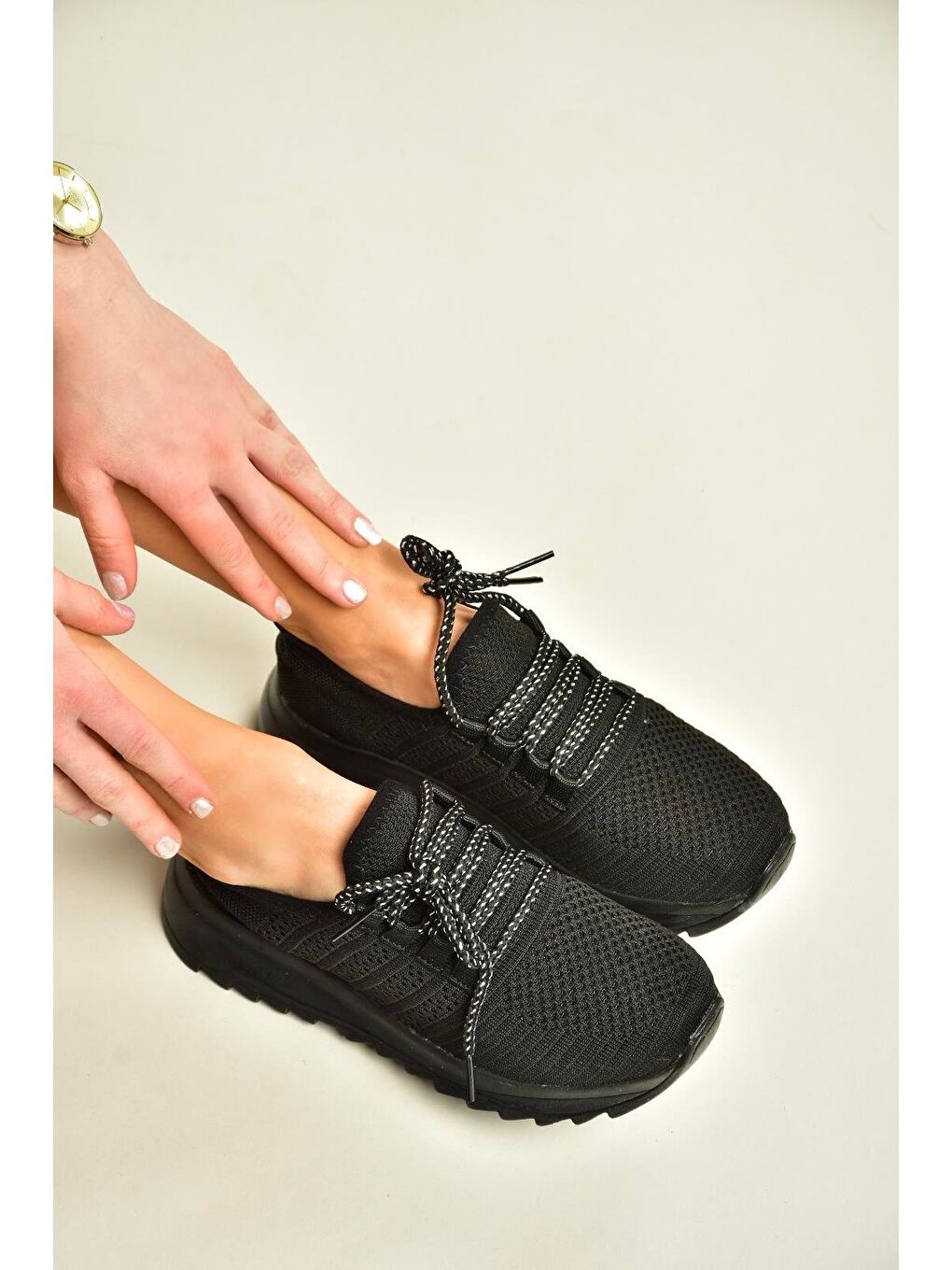 Gri Siyah Kadın Sneaker U7021012