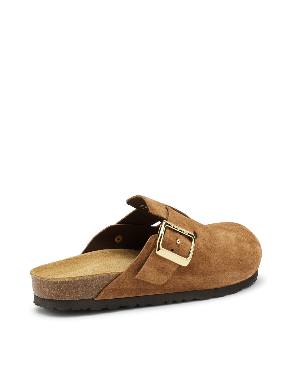 Kahverengi Kadın Terlik 17B5 Suede Mules-2