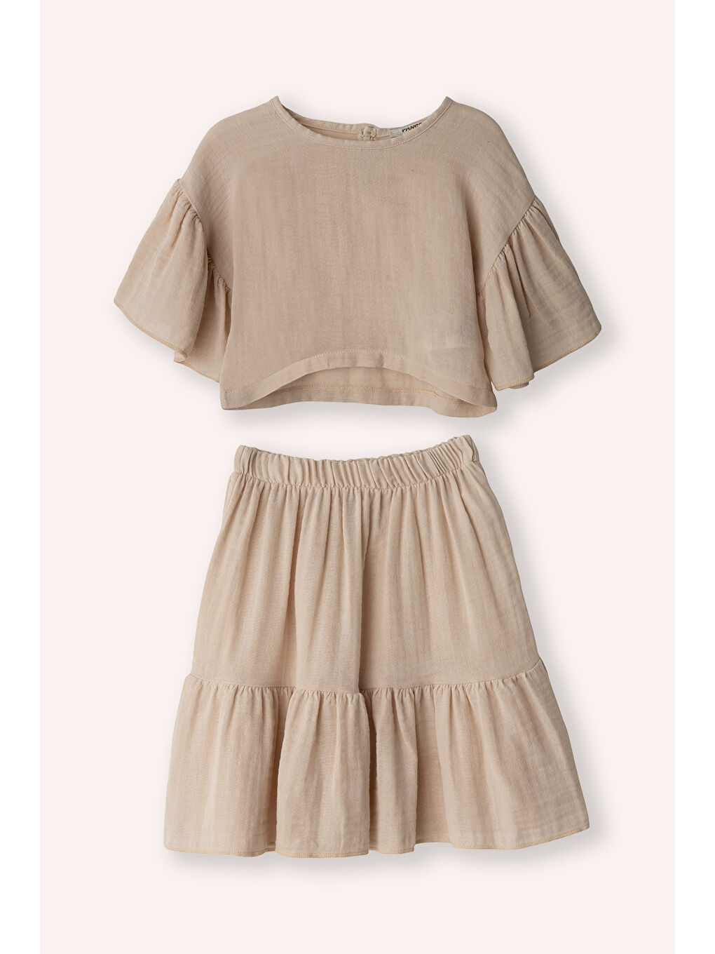 Kız Çocuk Bej 2'li Takım