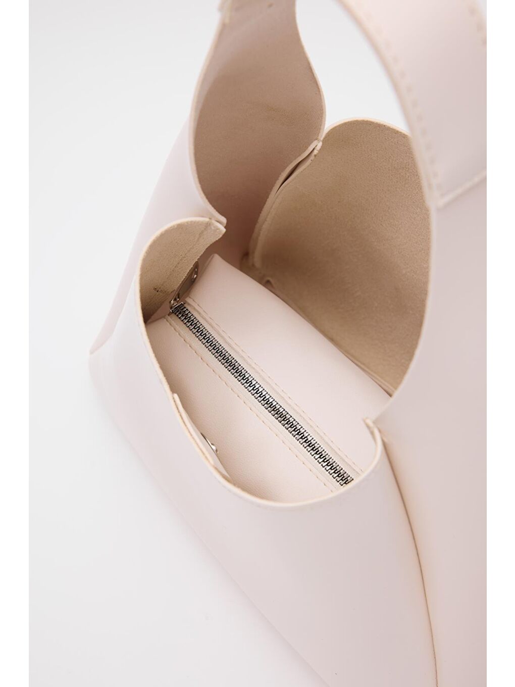 Ekru Mono Yavrulu Omuz Çantası Krem-5