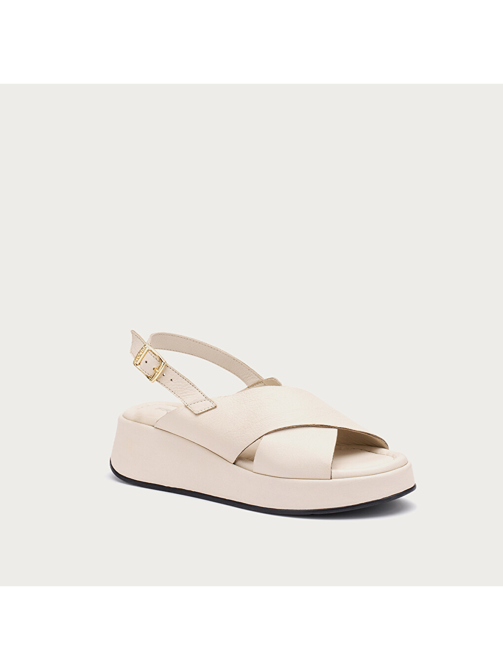 Beyaz Kadın Sandalet 04M4 LEATHER Platform Sandals-1
