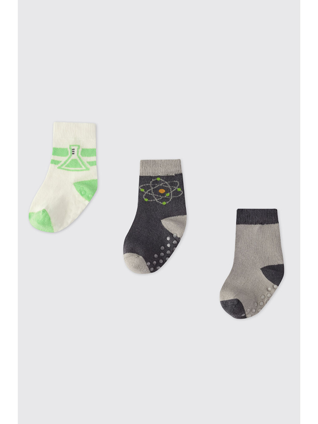 Karışık Erkek Bebek 3'lü Soket Çorap