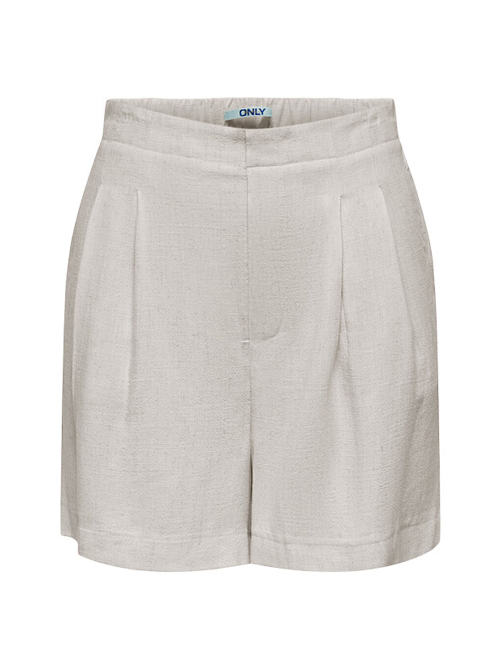 Ekru Onlsiesta Keten Karışımlı Regular Fit Lastikli Bel Bermuda Kadın Short 15348123