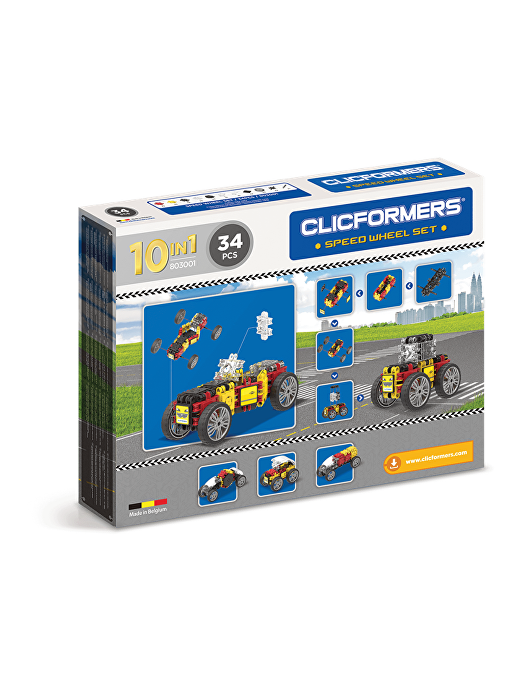 Clicformers Karışık Speed Wheel Set - 34 Parça - 1