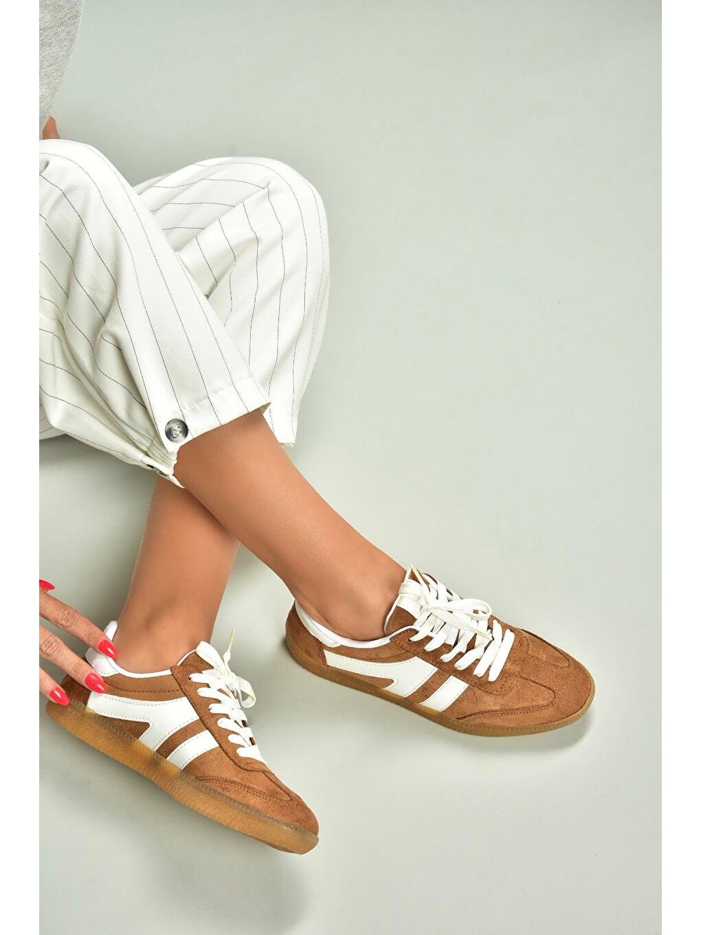 Kahverengi Taba Kadın Sneaker U6528614