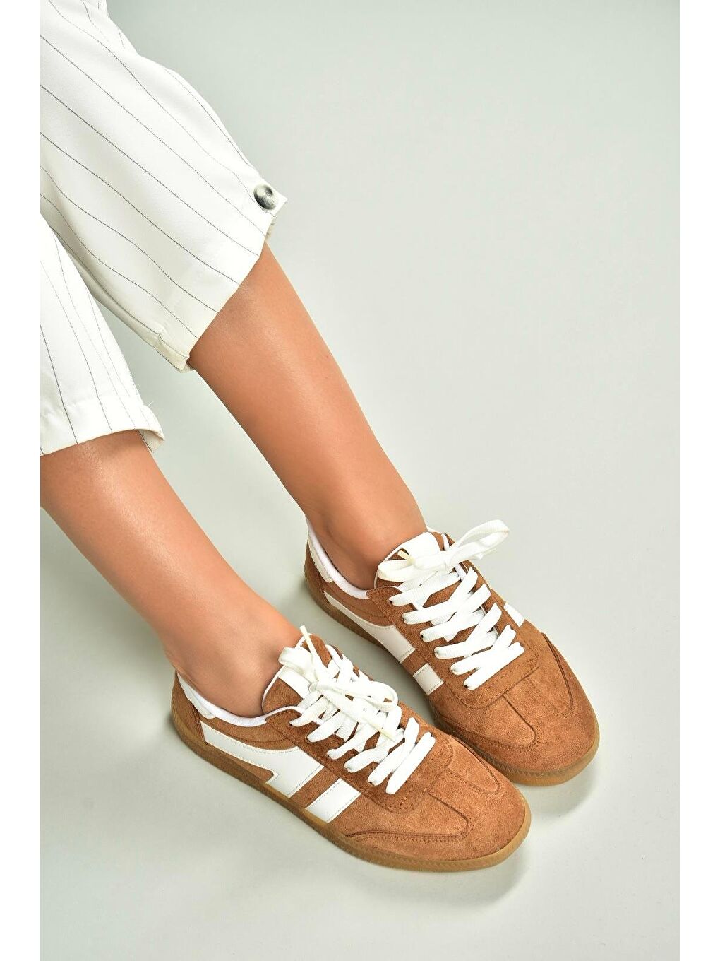 Kahverengi Taba Kadın Sneaker U6528614-1