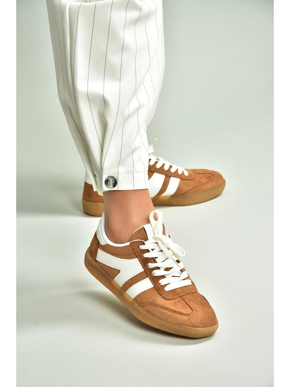 Kahverengi Taba Kadın Sneaker U6528614-2