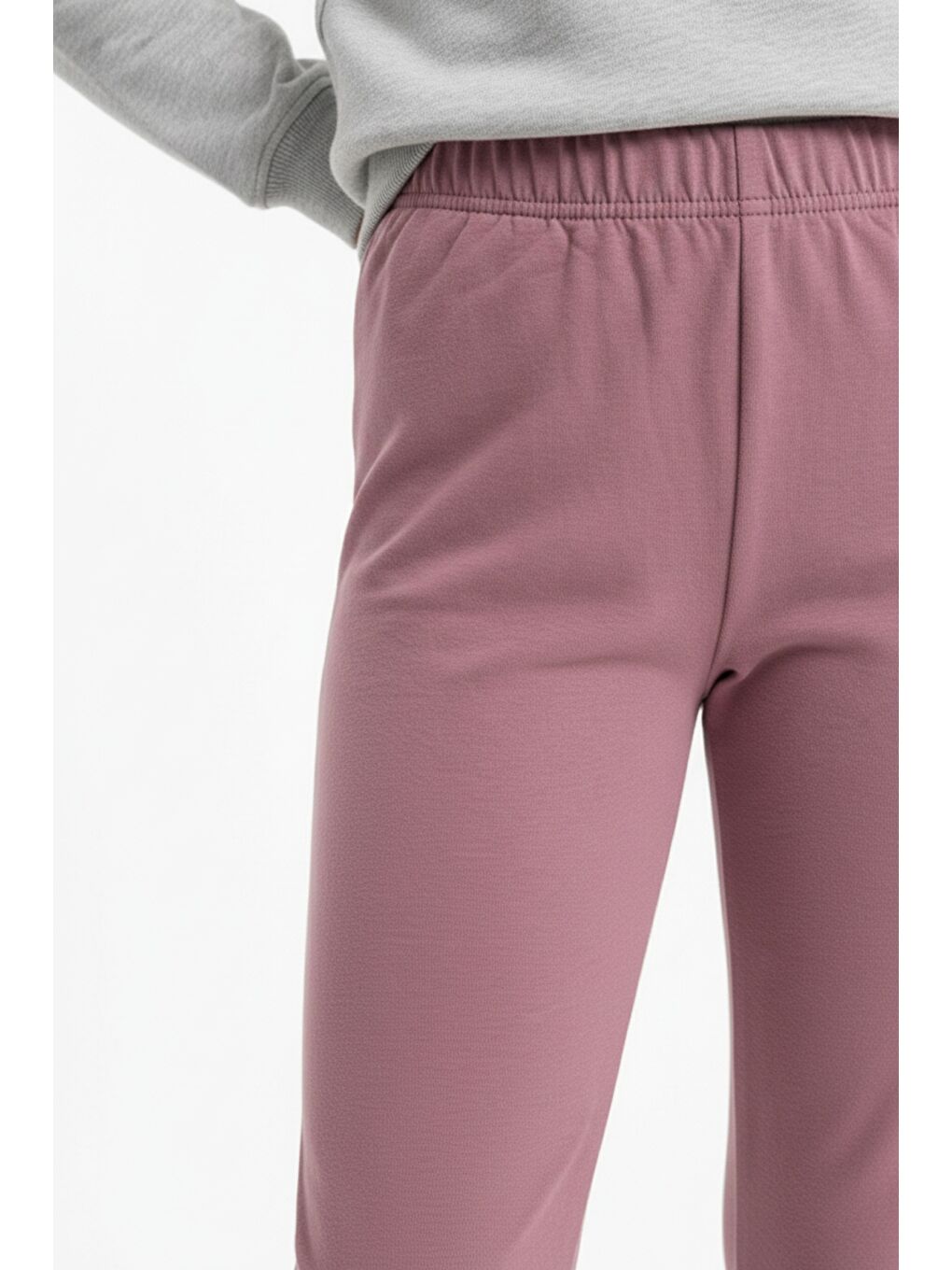 Pembe Kız Çocuk Beli Lastikli  Dar Parça Tayt 21141-2