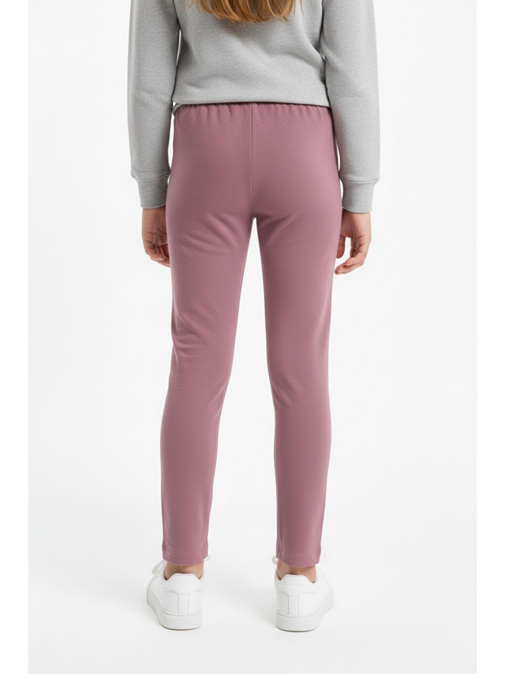 Pembe Kız Çocuk Beli Lastikli  Dar Parça Tayt 21141-4