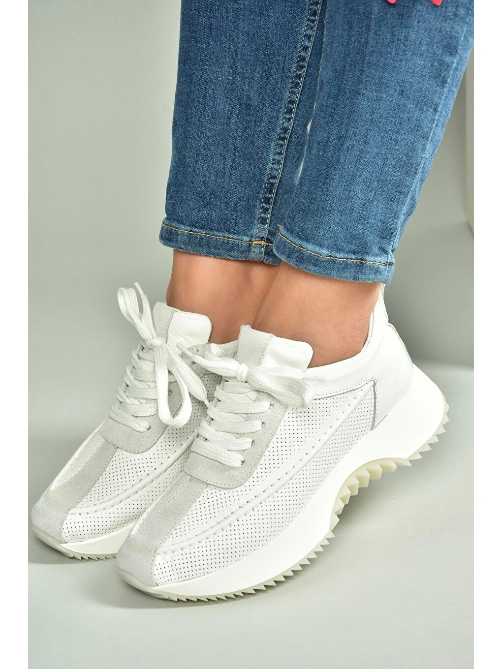 Beyaz Kadın Sneaker U5550205