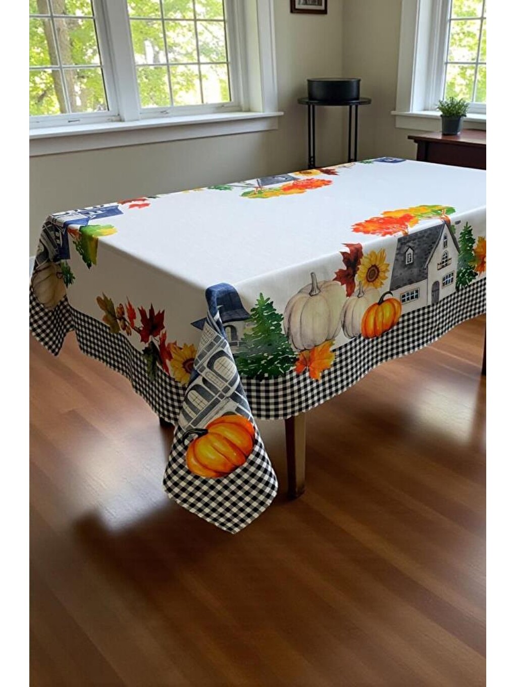 Karışık Sonbahar Dertsiz Masa Örtüsü 120x150 Cm