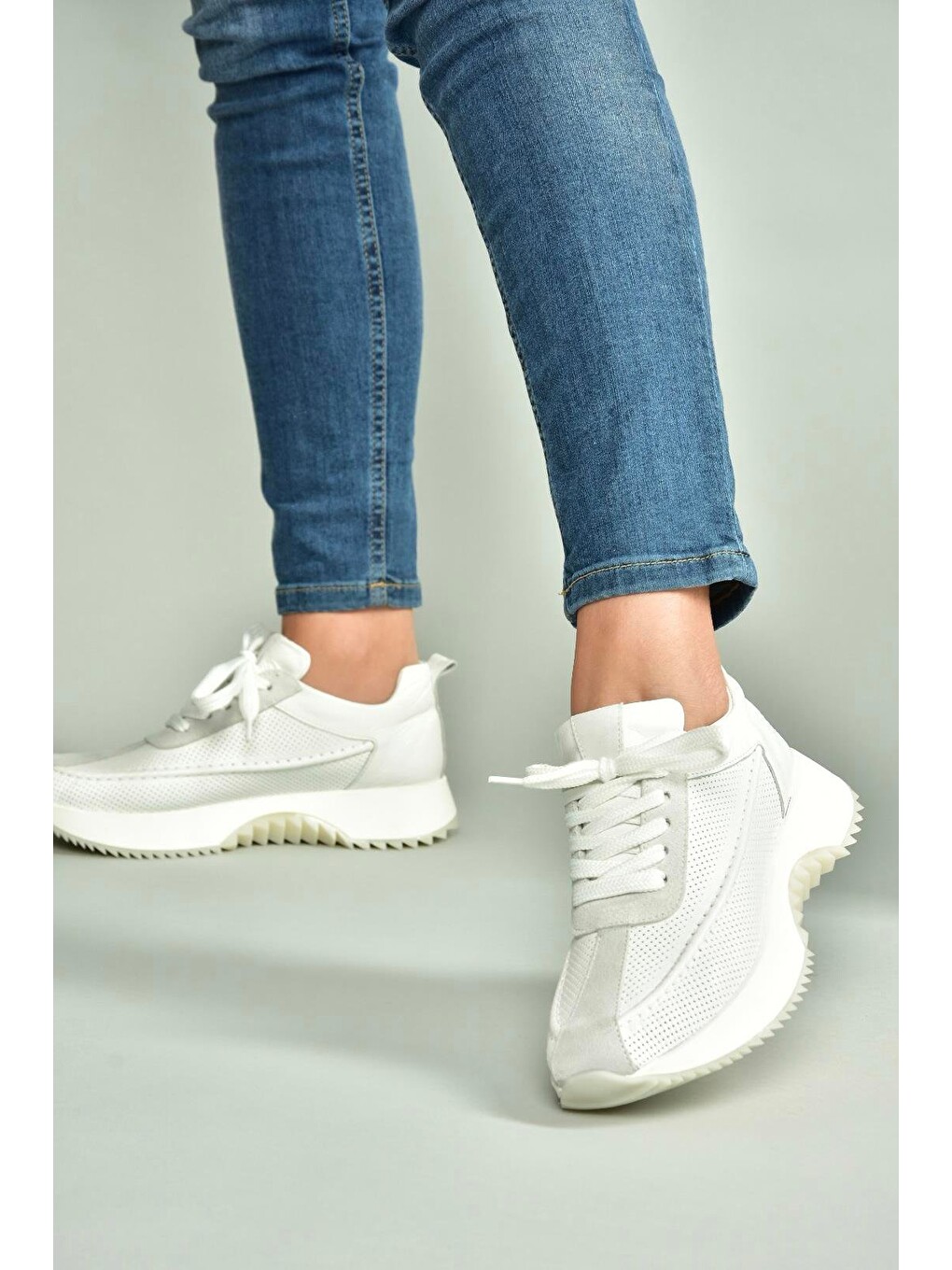 Beyaz Kadın Sneaker U5550205-1