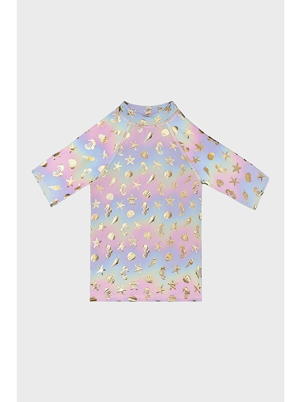 Sarı Golden Desenli Kolay Kuruyan Uv Korumalı T Shirt ST2514000001