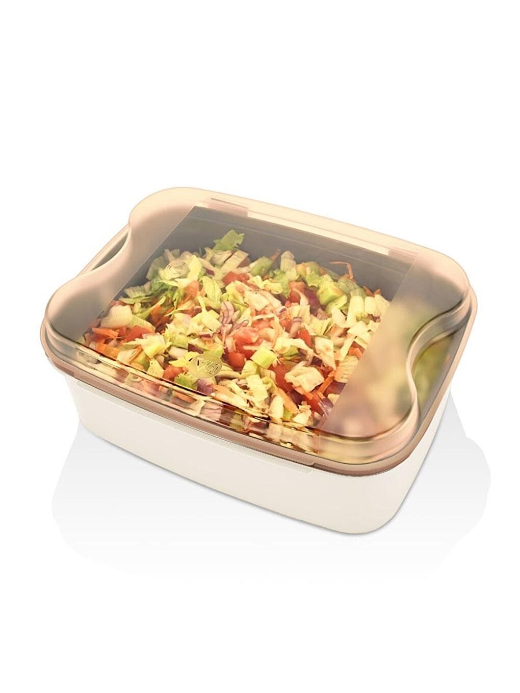 Ekru Vip Ahmet VP-070 Masal Rendeli Saklama Kabı Krem 4500 ml-1