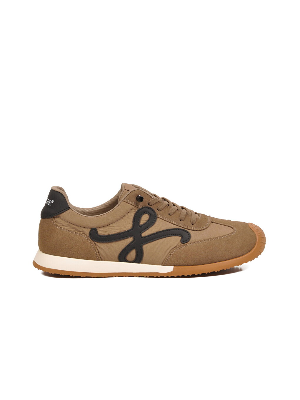 Kahverengi Camel Bağcıklı Hafızalı Rahat Tabanlı Retro Erkek Casual Ayakkabı Sneaker E472 M