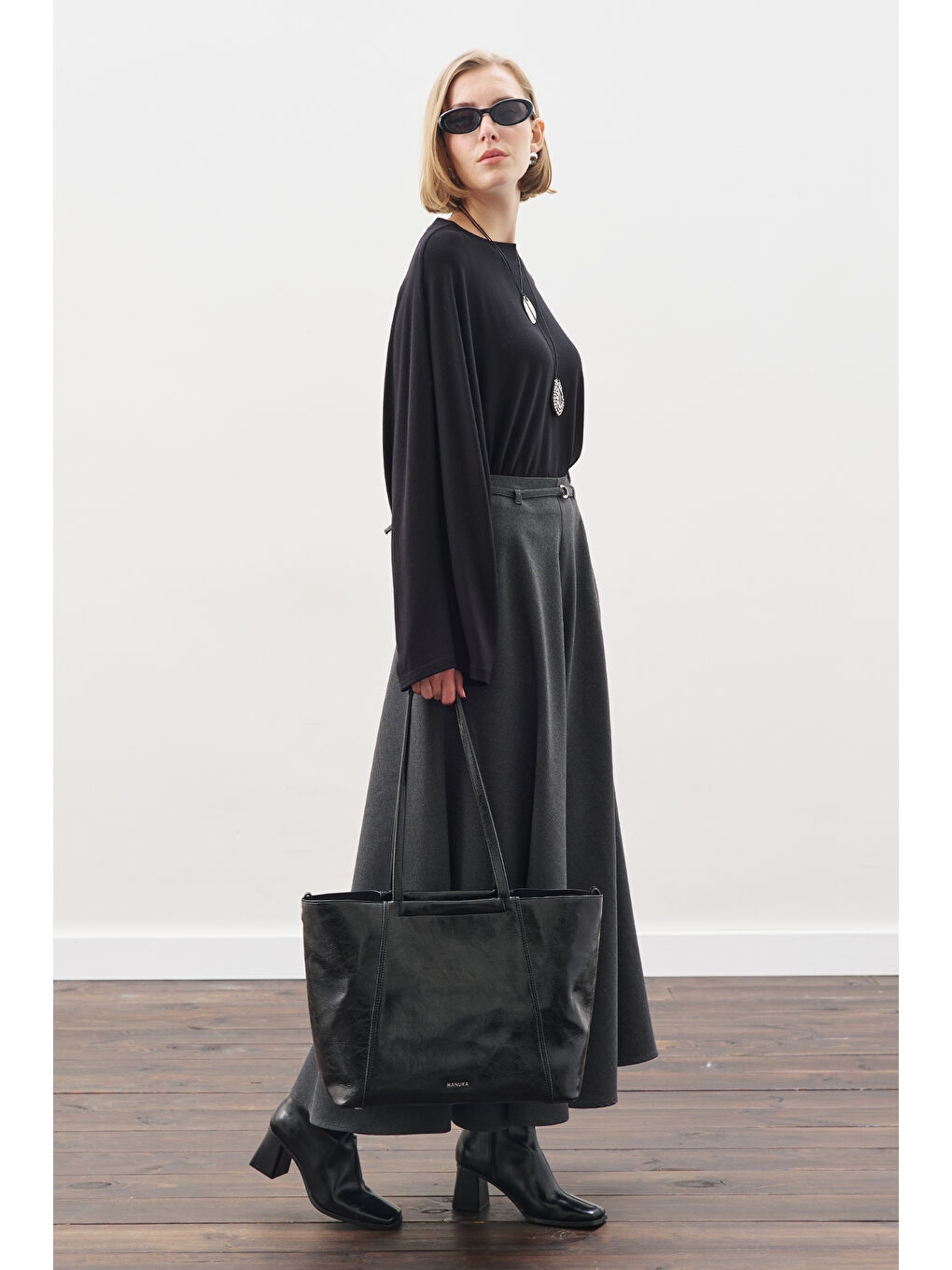 Pelerin Tarz Bluz Siyah-2