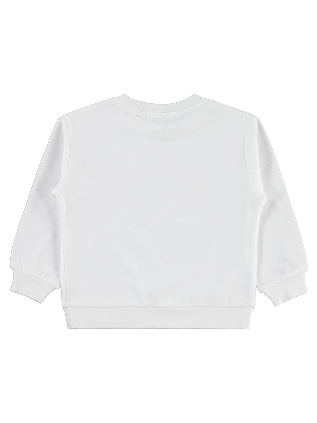 Girls Rainbow Baskılı 2-5 Yaş Sweatshirt - Ekru 5-6 Yaş-1