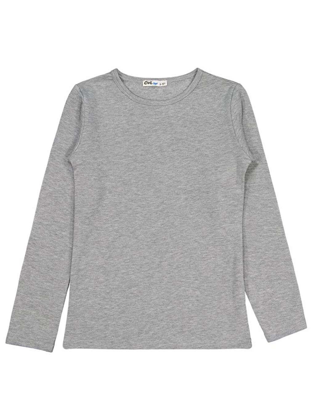 Gri Erkek Çocuk Termal 9-13 Yaş Sweatshirt