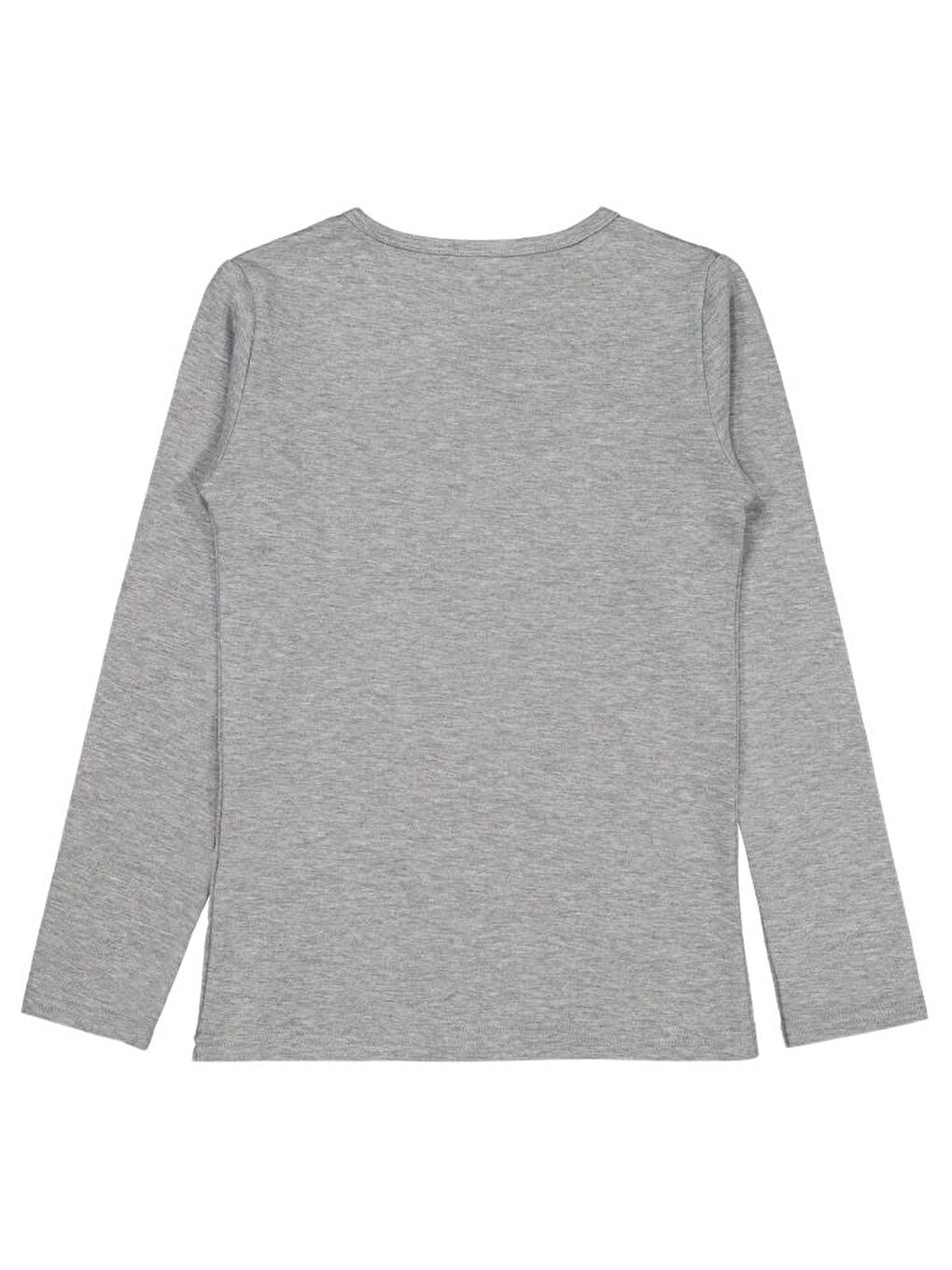 Gri Erkek Çocuk Termal 9-13 Yaş Sweatshirt-1