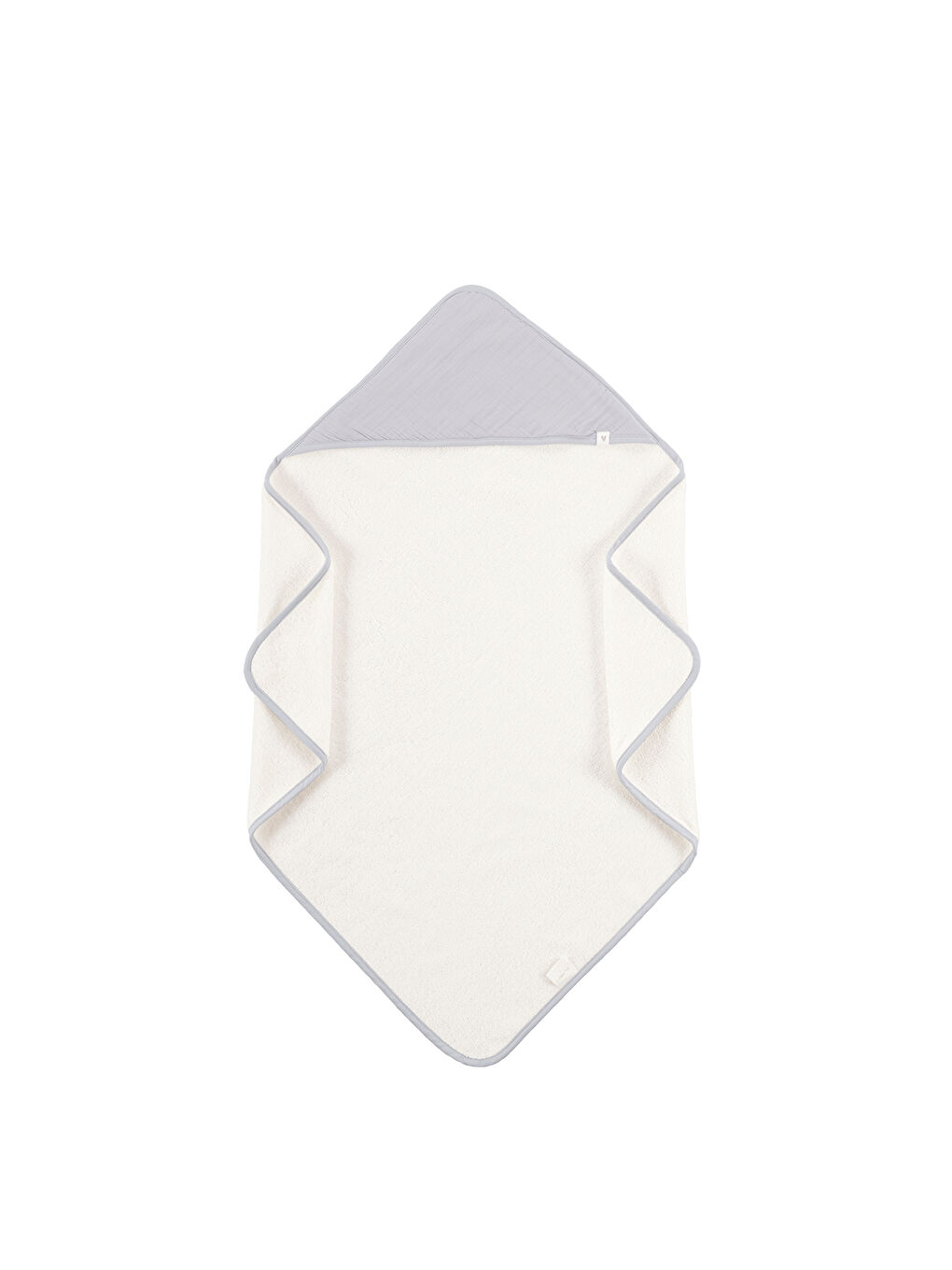 Joy of Colors Organik Pamuk Müslin Bebek Kundak Gri 75x75-2