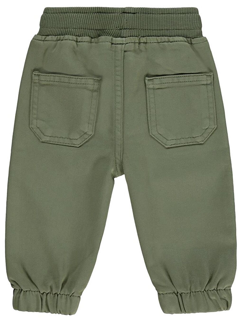 Haki Bebek Örme Kumaş 6-18 Ay Pantolon-1