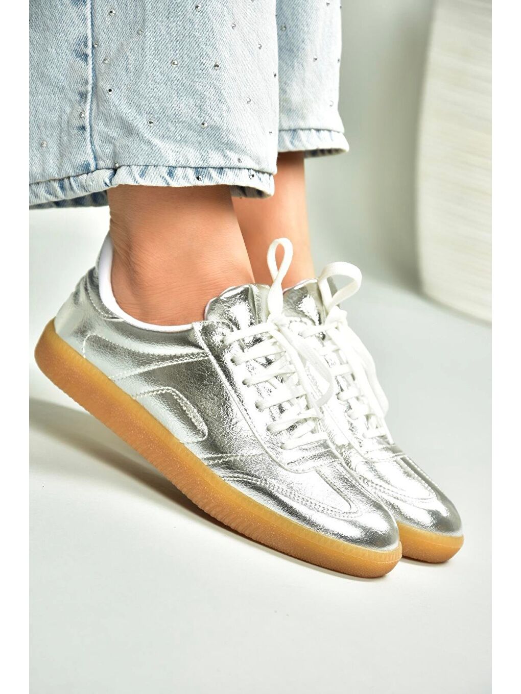 Gri Gümüş Kadın Sneaker U6528573-2