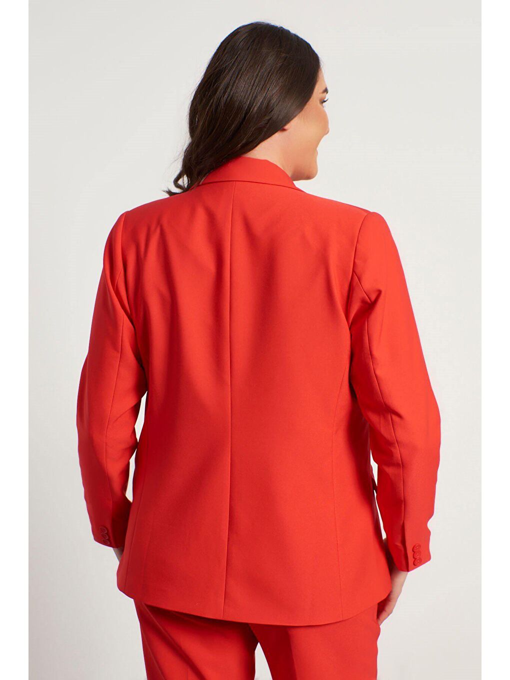 Mylinemoda Kırmızı Astarlı Blazer Ceket - 2