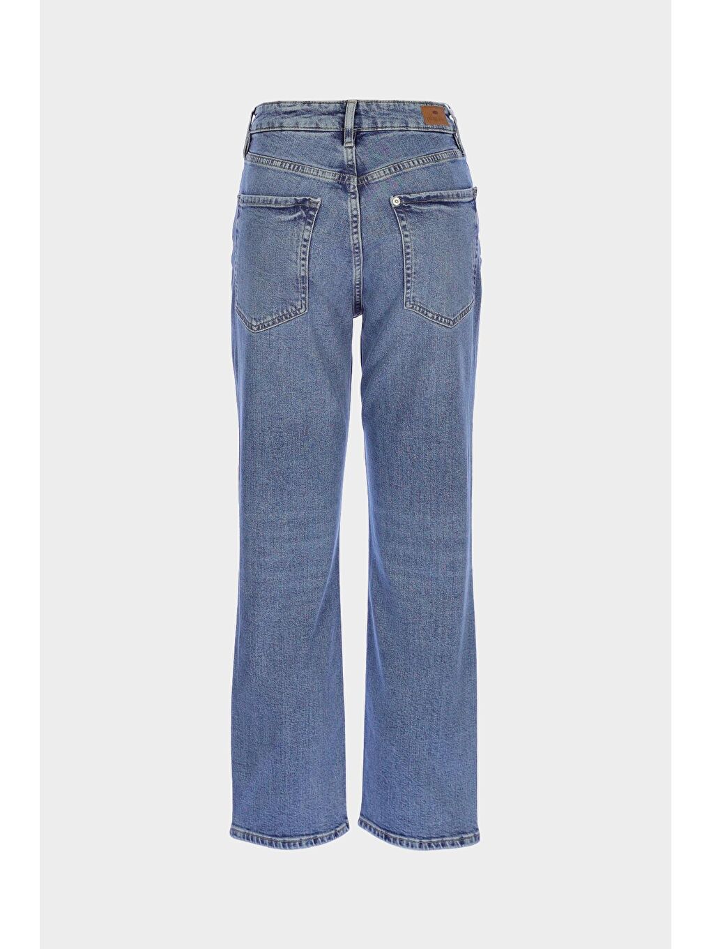 Sydney Yüksek Bel Açık Mavi Patı Fermuarlı Slim Fit Jean Pantolon C 4529-093-1