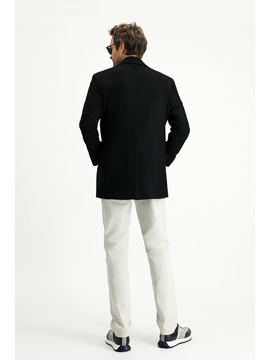 Siyah Yünlü Klasik Kaban-4