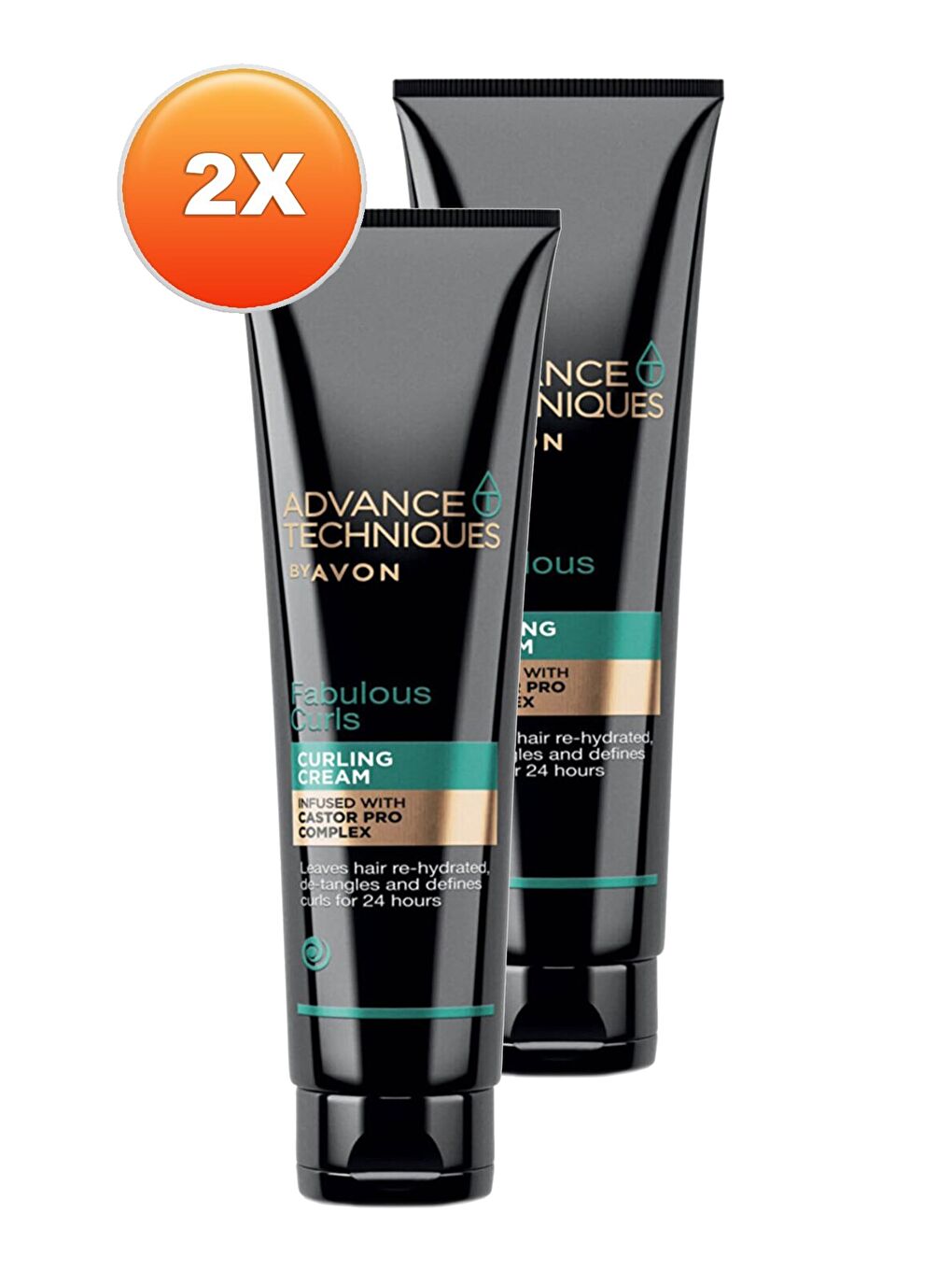 AVON Renksiz Advance Techniques Bukle Şekillendirici Durulanmayan Saç Bakım Kremi 150 Ml. İkili Set - 1